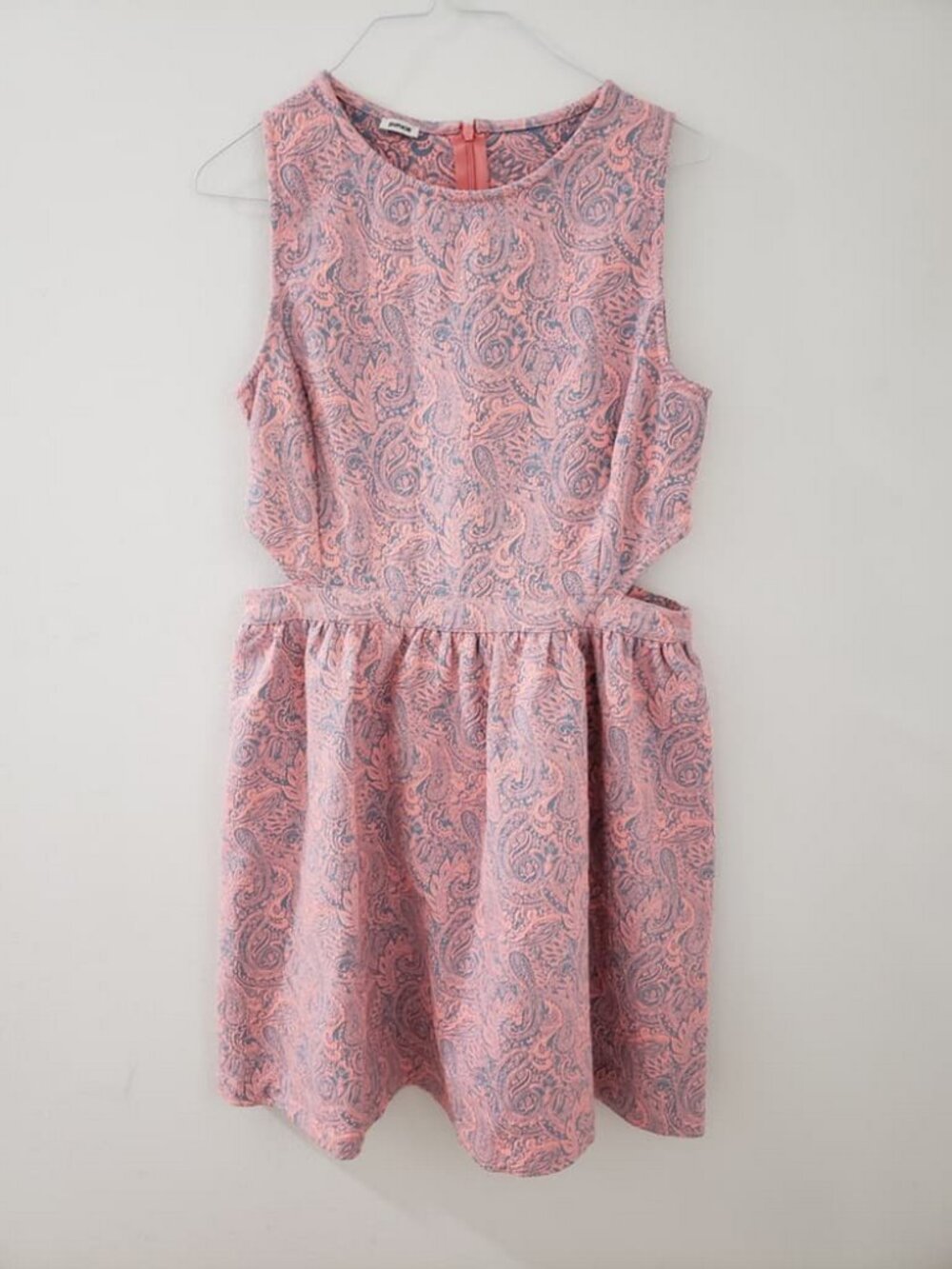 Pimkie Pink Blue Gray Dress Textured Size 42 Size M